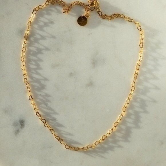 Necklace Heart Chain Adorable Dainty Gold Chain Necklace Waterproof Jewelry - Picture 5 of 12